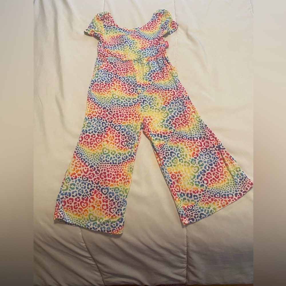 Posh Peanut LISA FRANK Colorful Leopard Print Jumpsuit